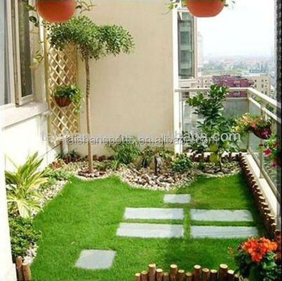 کیفیت  40mm Playground Artificial Grass With Dtex 11600 And 18900 Density Used For Landscape Decoration کارخانه