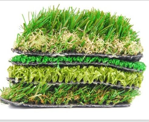 چمن مصنوعی پشتی لاتکس SBR با ارتفاع شمع 45 میلی متر و شکل نخ ستون C برای محوطه سازی و باغ ها
