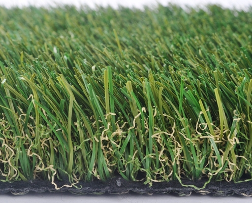 SBR لاتکس پشتیبان مصنوعی چشم انداز چمن سبز 45mm برای صاف کردن مکان های تفریحی حیاط و باغ های خانوادگی