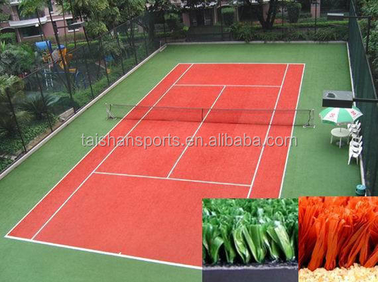 مواد PE مواد مصنوعی فوتبال سبز چمن مصنوعی با نرخ بخیه 140 بخیه / M 50mm ارتفاع انبار MOQ 1000sqm
