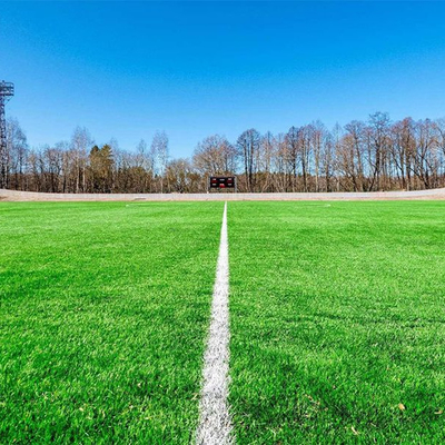 فوتبال چمن مصنوعی اندازه 5/8 اینچ مواد PE رنگ سبز چمن جعلی برای زمین های فوتبال و زمین های بازی مدرسه
