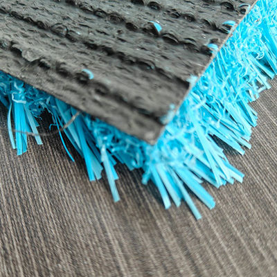 25mm ارتفاع انبار ضد استاتیک UV مقاوم علف مصنوعی با سطح آبی سفارشی برای عمده فروشان و توزیع کنندگان