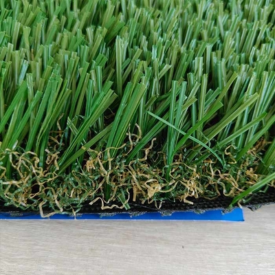 40 میلی متر ارتفاع انبار شکل "S" نخ عملکرد عالی تفریح چمن مصنوعی برای باغ ها و حیاط
