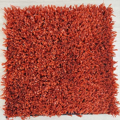 چمن مصنوعی تنیس قرمز 6300 Dtex 25mm Mesh Grass Multi Functional Low Maintenance