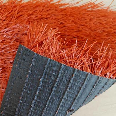 آجر قرمز 40 میلی متر ارتفاع انبار 12000 Dtex فوتبال چمن مصنوعی برای سالن های ورزشی
