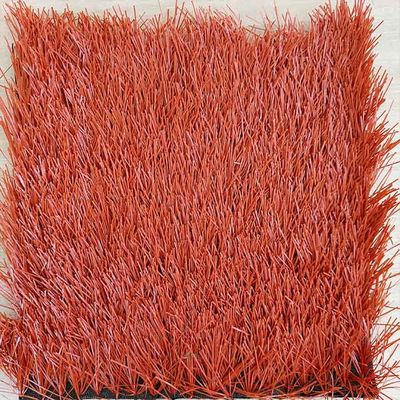 آجر قرمز 40 میلی متر ارتفاع انبار 12000 Dtex فوتبال چمن مصنوعی برای سالن های ورزشی