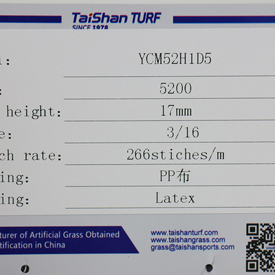 Taishan دوامدار PP چمن پیچ و خم 12mm13mm15mm 17mm برای فضای باز فضای باز زمین بازی کودکان چمن گلف قرار دادن سبز Multisport چمن