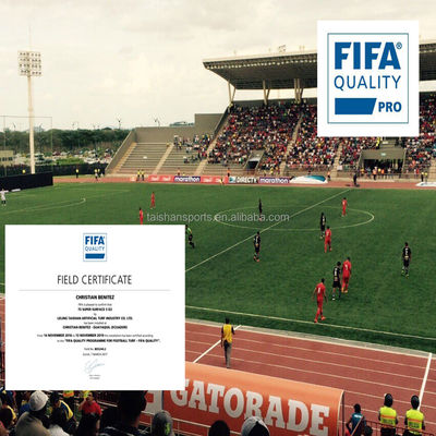 چمن مصنوعی فوتبال سبز 5/8 اینچ با پشتوانه PP + LENO و پوشش لاتکس SBR